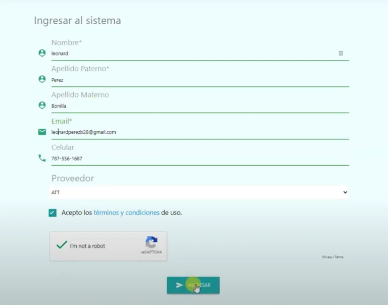 formulario de cita cesco